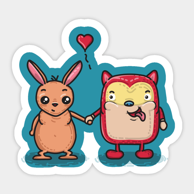 Besties Sticker by kellabell9